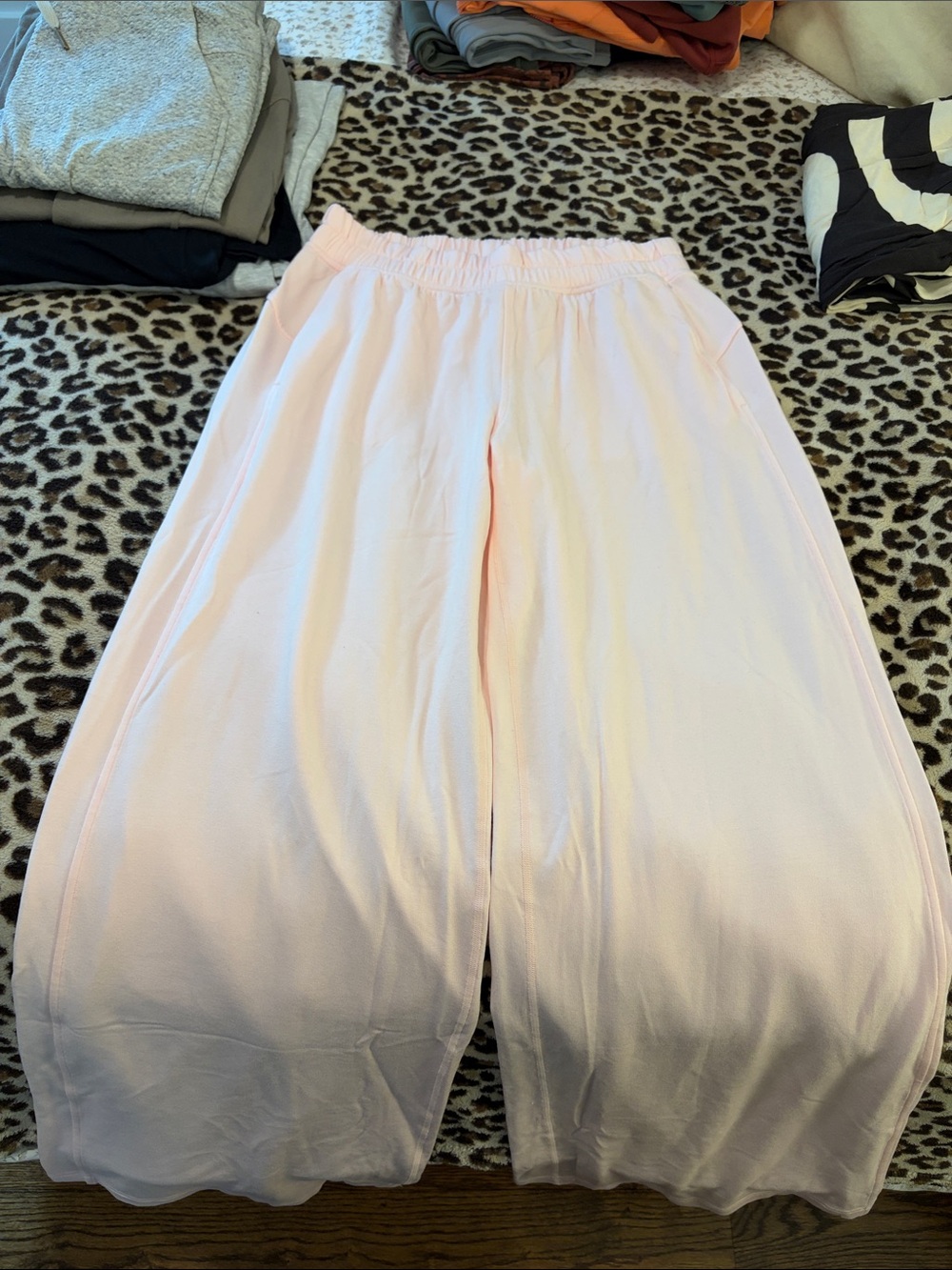 Be calm wide leg pant - 6 pink